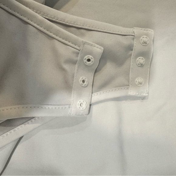 SHEIN White Long Sleeve Bodysuit Petite Small - Picture 3 of 3